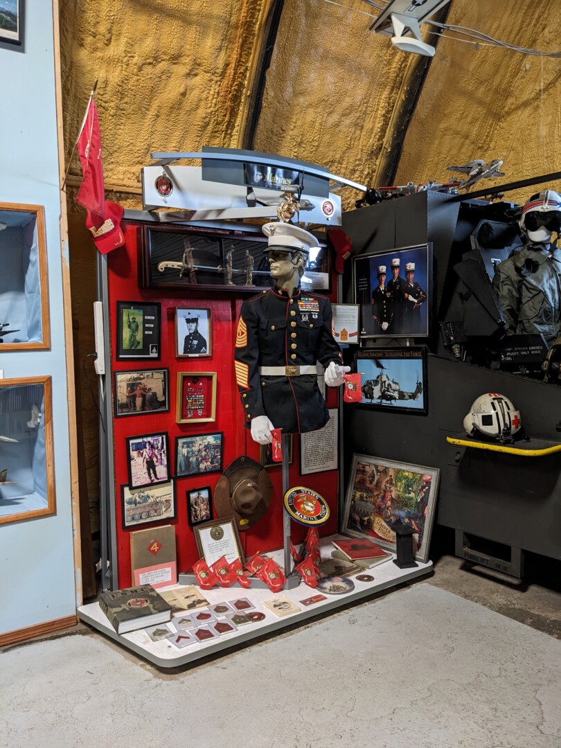 Service stories, uniforms and personal artifacts