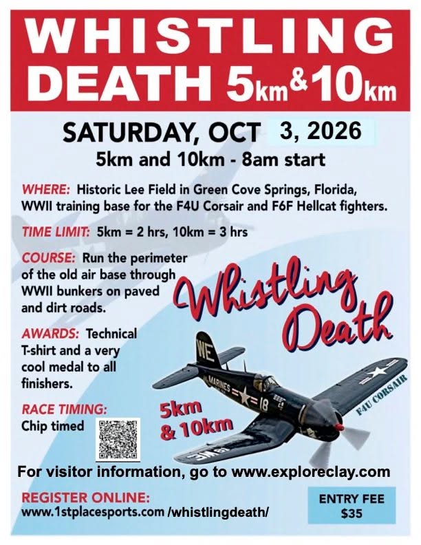 Whistling Death 5k & 10k event flyer